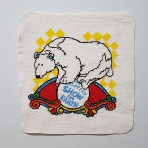 Greatest Show On Earth Ringling Bros Barnum‎ & Bailey Circus Face Towel Vintage
